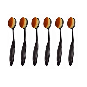 6 Craft-penselen voor het mengen van inkt / Zwart handvat, brede toepassing / Crafter-penselen voor kleurmenging