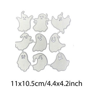 Ghosts  metal die cut| Halloween Metal cutting die| Scrapbooking Die-cut for scrapbooking, Greeting card making ,Invitation Card