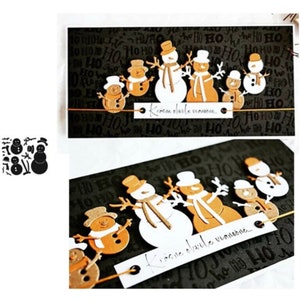 Schneemann Metall gestanzt für DIY Scrapbooking Grußkarte, der Schablone Kohlenstoffstahl gestanzte Metallschablonen