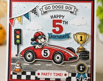 Party Time Clear Stamp Set, Celebration Stamps for Cards