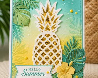 Pineapple Metal Cutting Die for Summer Card Making