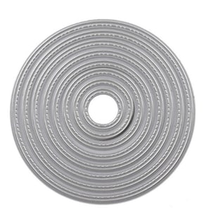 Ronde cirkel metalen stansmessen 8 st gestikte cirkel DIY Gestanst Stencil Decoratief Scrapbooking Craft Card stencils sjabloon