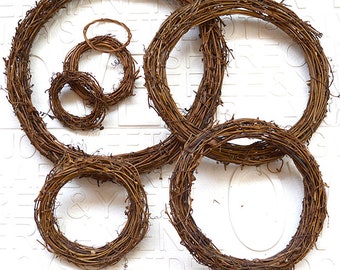 Natural Grapevine Wreath Base for DIY and Rustic Decor