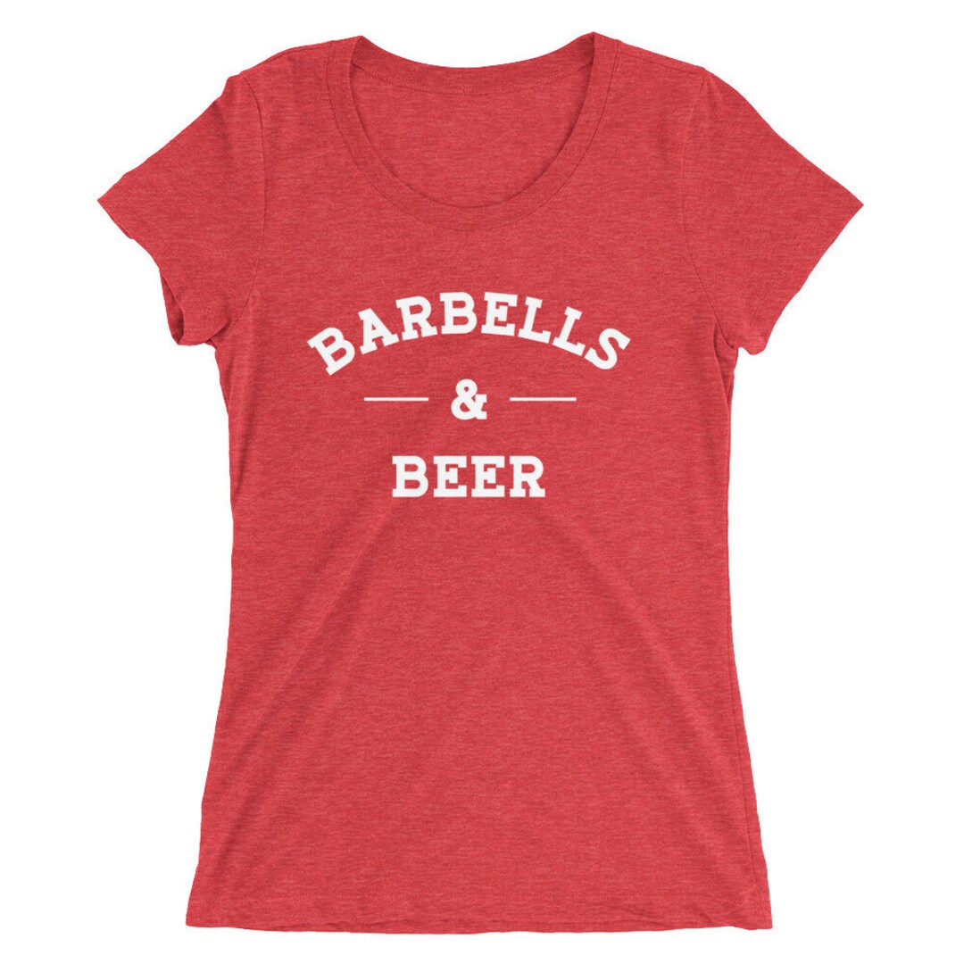 Barbells & Beer Women's Short Sleeve Tshirt Shirt Etsy