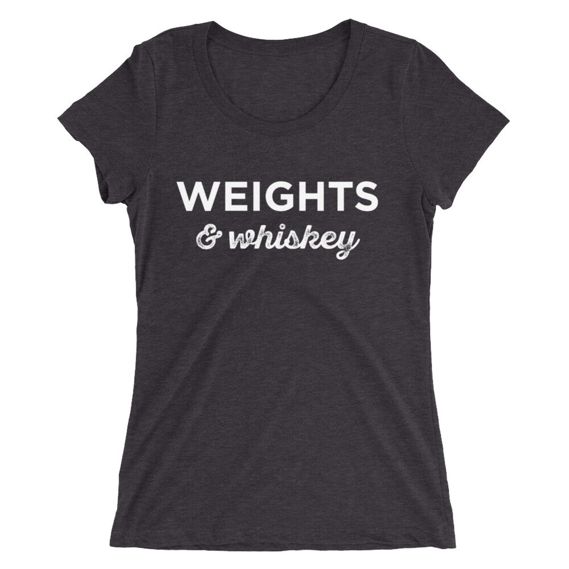 whiskey and weights t shirt