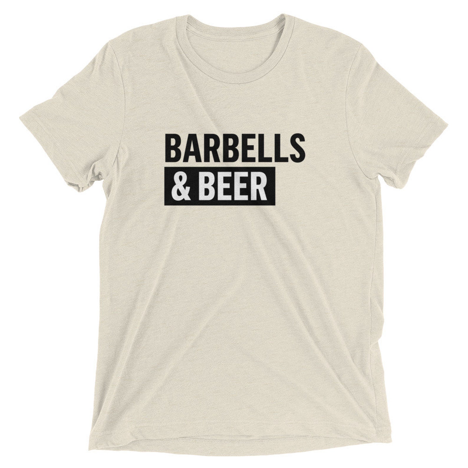 Barbells & Beer Men's Short Sleeve Tshirt, Shirt, Workout Shirt, Gym