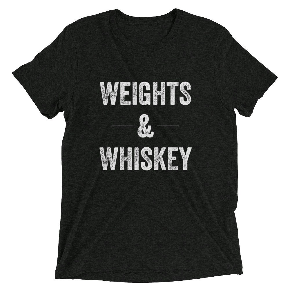 Weights & Whiskey Men's Short Sleeve T-shirt Shirt | Etsy