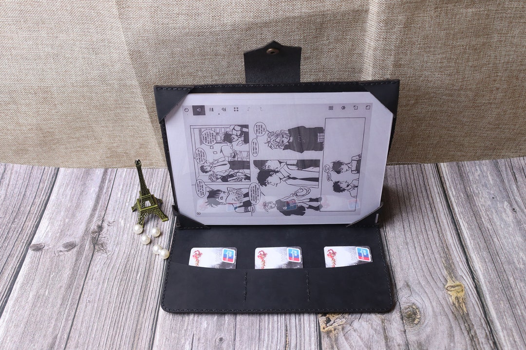 Black Leather Supernote A6 X2 Nomad Cover With Pen Pouch , Supernote A5 ...