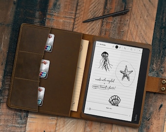 Personalized Leather Supernote A5 X2 Manta A6 X2 Nomad Cover Cover