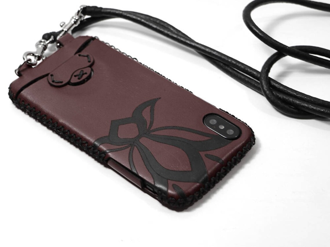 Crossbody leather iPhone 12 Pro max 12 mini 11 / Xs / XR / Xs Etsy