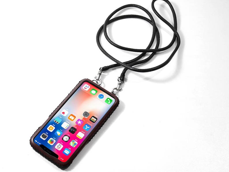 Crossbody leather iPhone 12 Pro max 12 mini 11 / Xs / XR / Xs Etsy