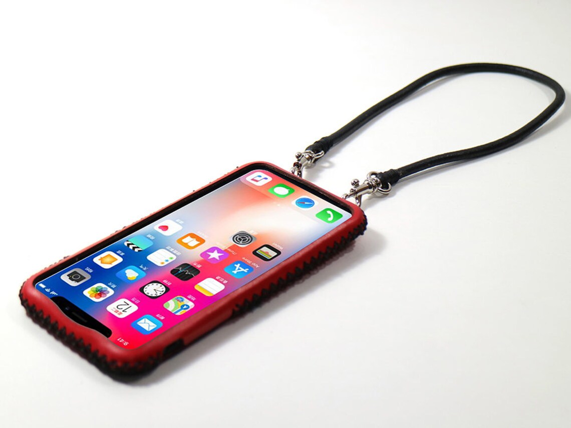 Wristlet iPhone 11 Pro Max XS XR 7 8 Plus 6 6s leather case Etsy