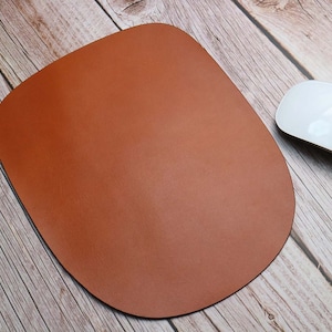 Natürliche Leder Mousepad ,Travel Mouse Pad, minimalistische Leder Pad, kleine Maus Pad
