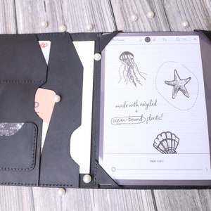 vintage Kobo Elipsa 2E Étui noir Kobo Libra 2 Cover Folio Organizer Kobo Clara 2E en cuir effet vieilli, porte-stylo double 2WRUKB