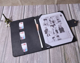 ブラックレザー Supernote Manta A5X2 A6 X2 Nomad カバー（ペンポーチ