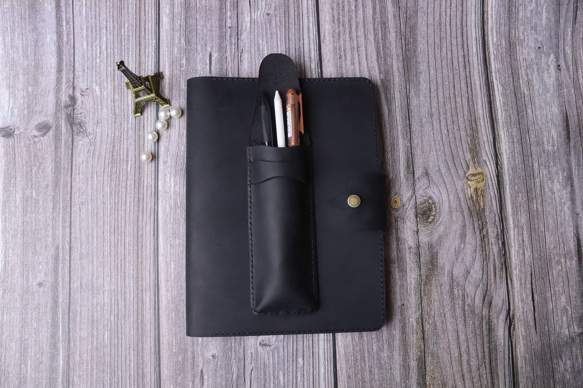 【最新型A6サイズ】Supernote Nomad 純正カバー•ペン付き ブラックレザー Supernote Manta A5X2 A6 X2 Nomad カバー（ペンポーチ