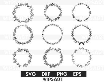 Sale Laurel Wreath Svg File Laurel Wreath Cut Files Laurel Etsy