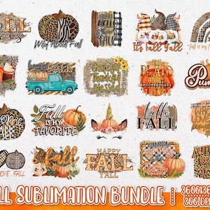 Fall Sublimation Bundle - Fall PNG Sublimation