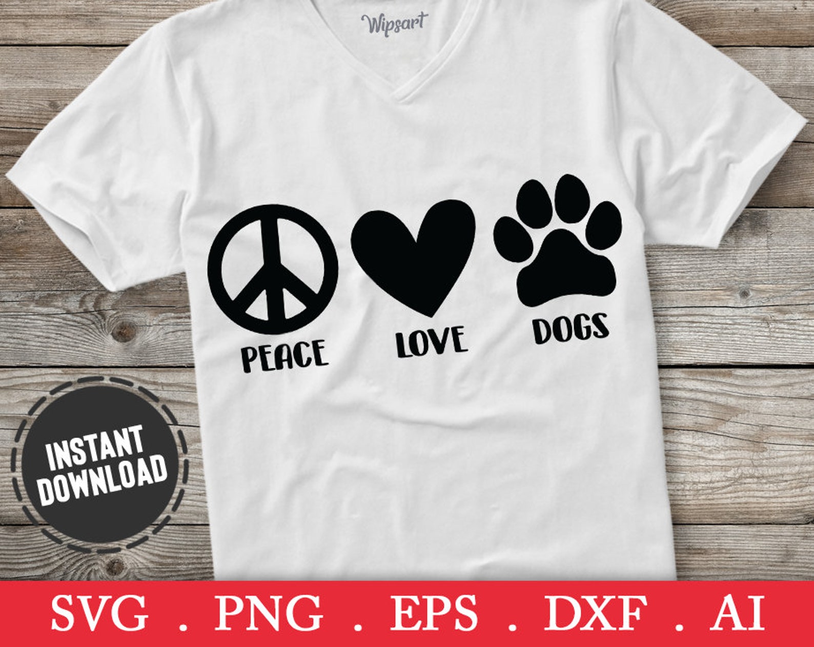 Free Free 135 Peace Love Paw Svg SVG PNG EPS DXF File