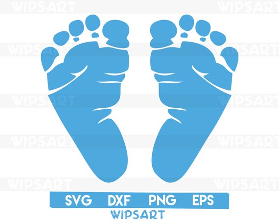 Download Baby S First Svg File Baby Feet Silhouette Svg Baby Feet Etsy
