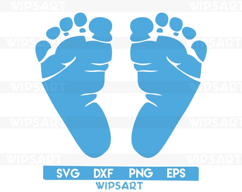 Cute Baby Feet Svg