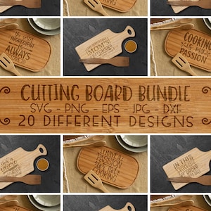 Cutting Board Quotes Bundle, Kitchen SVG Bundle, Farmhouse Quotes SVG Bundle