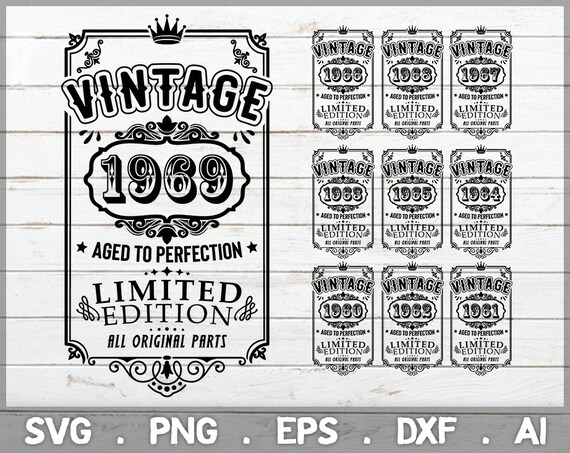 Download Sale 50th Birthday Svg Vintage Birthday Svg Aged To Etsy