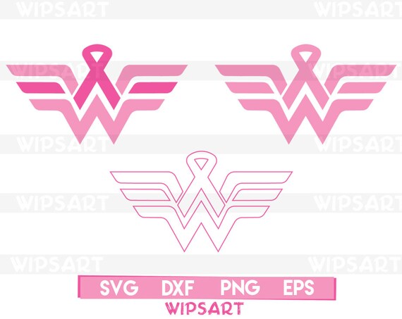 Download SALE Wonder woman cancer ribbon svg wonder woman cancer | Etsy