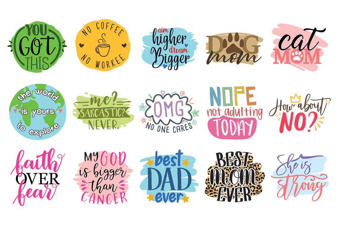 Keychain Bundle SVG Keychain SVG Quotes - Etsy Canada