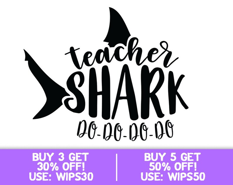 Download SALE Teacher shark do do do do svg teacher life svg Teacher | Etsy