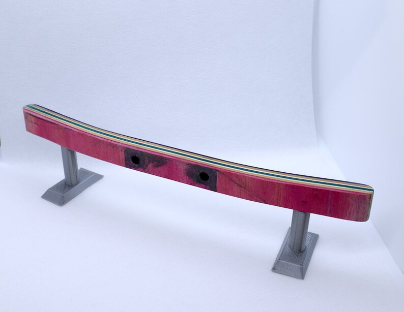 Fingerboard Rail Made from Upcycled Broken Skateboards Etsy