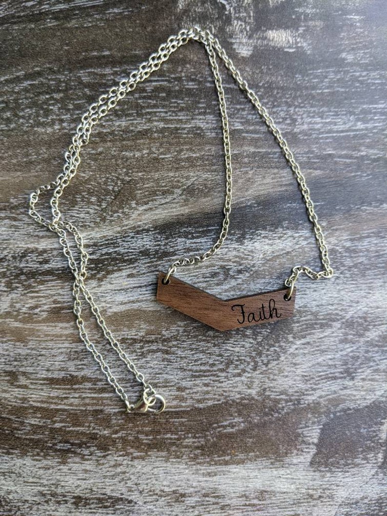 customize jewelry wood necklace wood name necklace Personalized name necklace necklace