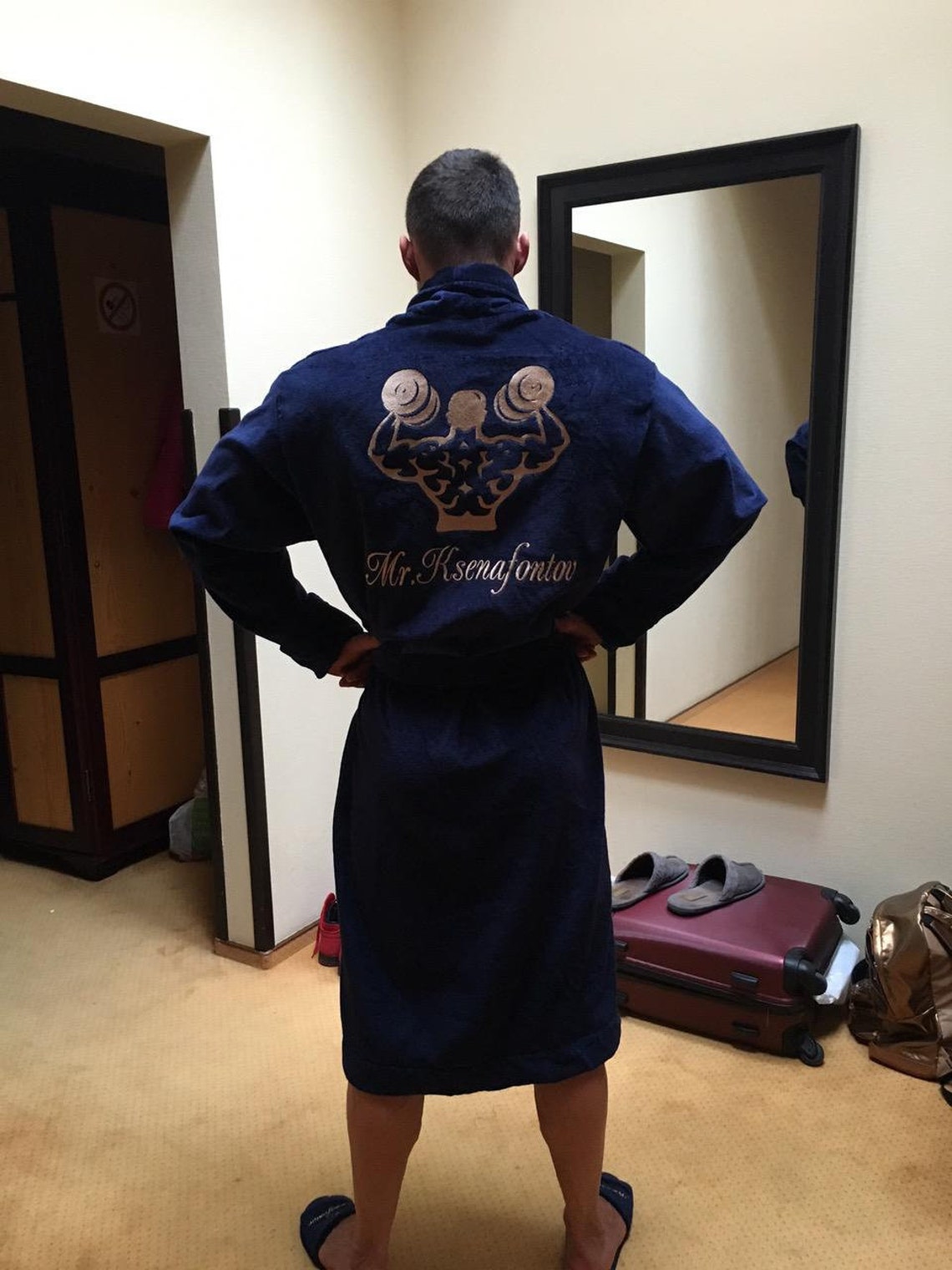 Personalized robe with embroidery Men Gift For Him Gift For Etsy