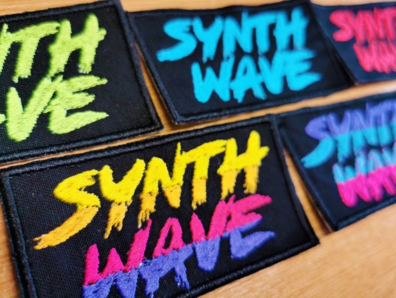 Synthwave Iron on Embroidered Patch Carpenter Brut Retro 80s Patch