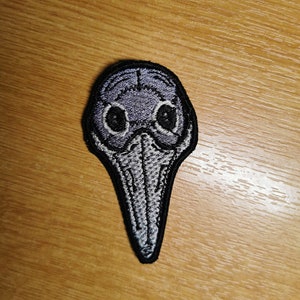 Plague Doctor Mask Iron On Patch Embroidered Wall Decoration