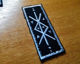 Protection Bindrune Viking Patch Iron On Embroidered Norse Heathenry Bind Runes