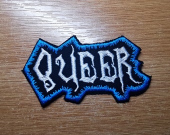 Naszywka żelazna Queer Gothic LGBTQ+ z haftem Pride