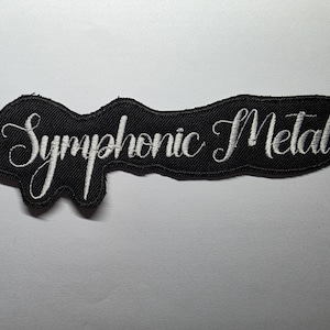Symphonic Metal Embroidered Patch Genre Heavy Metal Patches