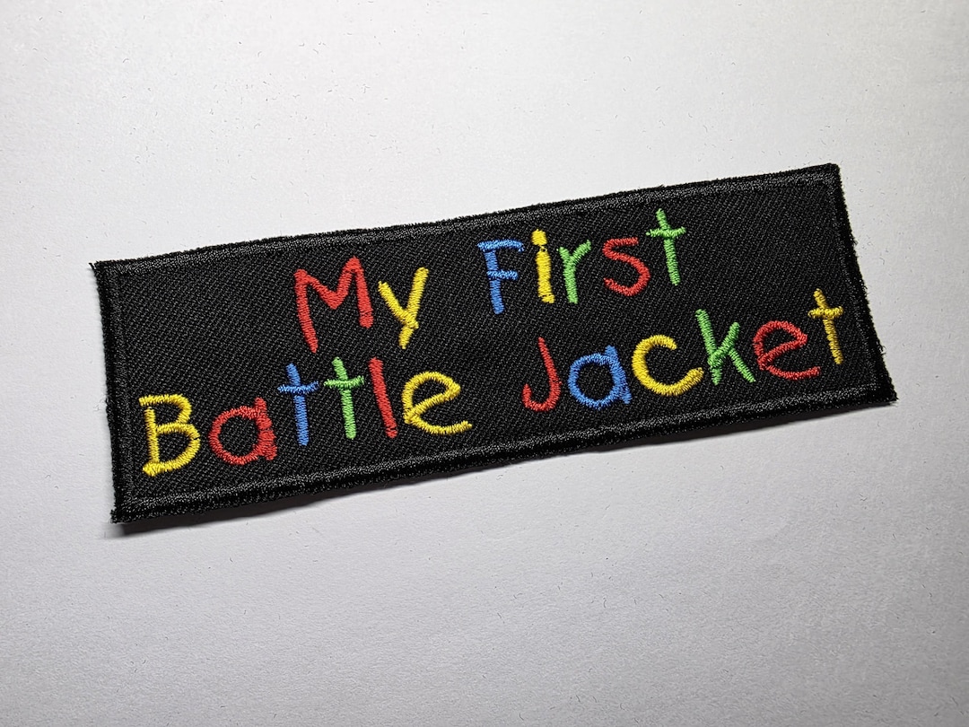 Battle Jacket Parody Embroidered Patch - Etsy