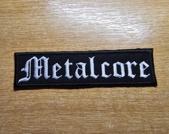 Metalcore Embroidered Patch Metal Breakdown Emo