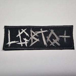LGBTQ+ Black Metal Aufnäher Pride bestickt