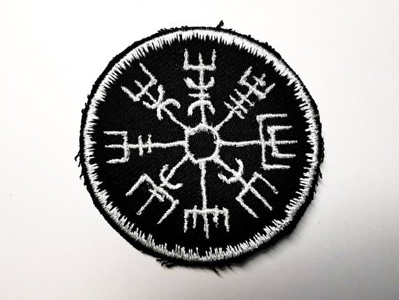 Toppa Ricamata Vikings Con Lupo Nordico - Applicazione A Ferro O Cucitura 7.5x8.5cm - Foto 7