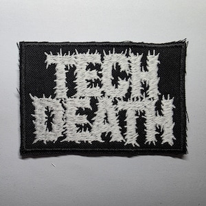 テクニカルデスメタル刺繍パッチ ジャンル ヘヴィメタルパッチ