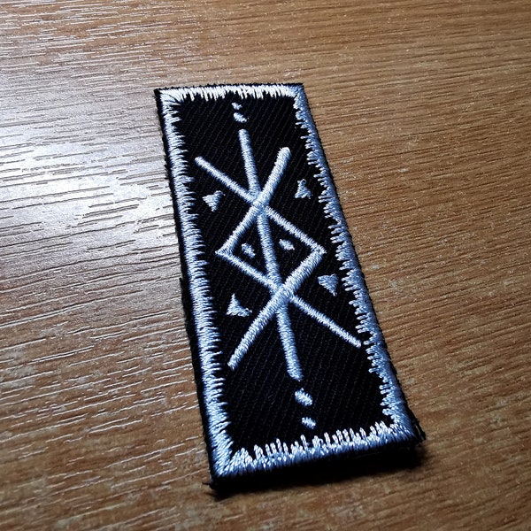 Protection Bindrune Smaller Viking Patch Iron On Embroidered Norse Heathenry Bind Runes