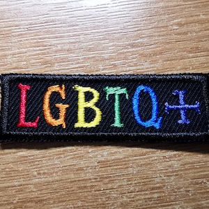 LGBTQ+ Mała tęczowa naszywka do prasowania Pride haftowana