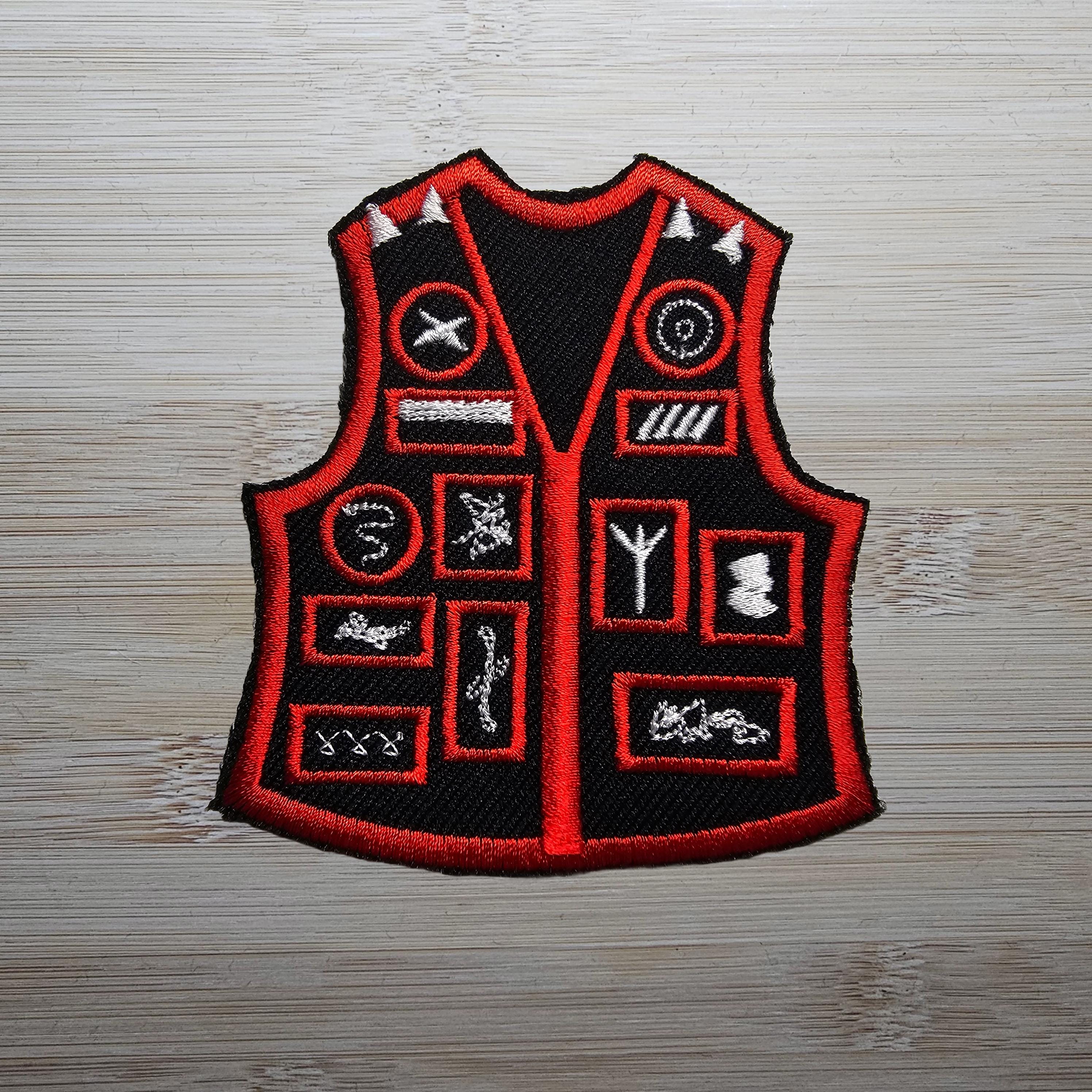 バトルジャケット 刺繍パッチジャケット パロディ デスメタル