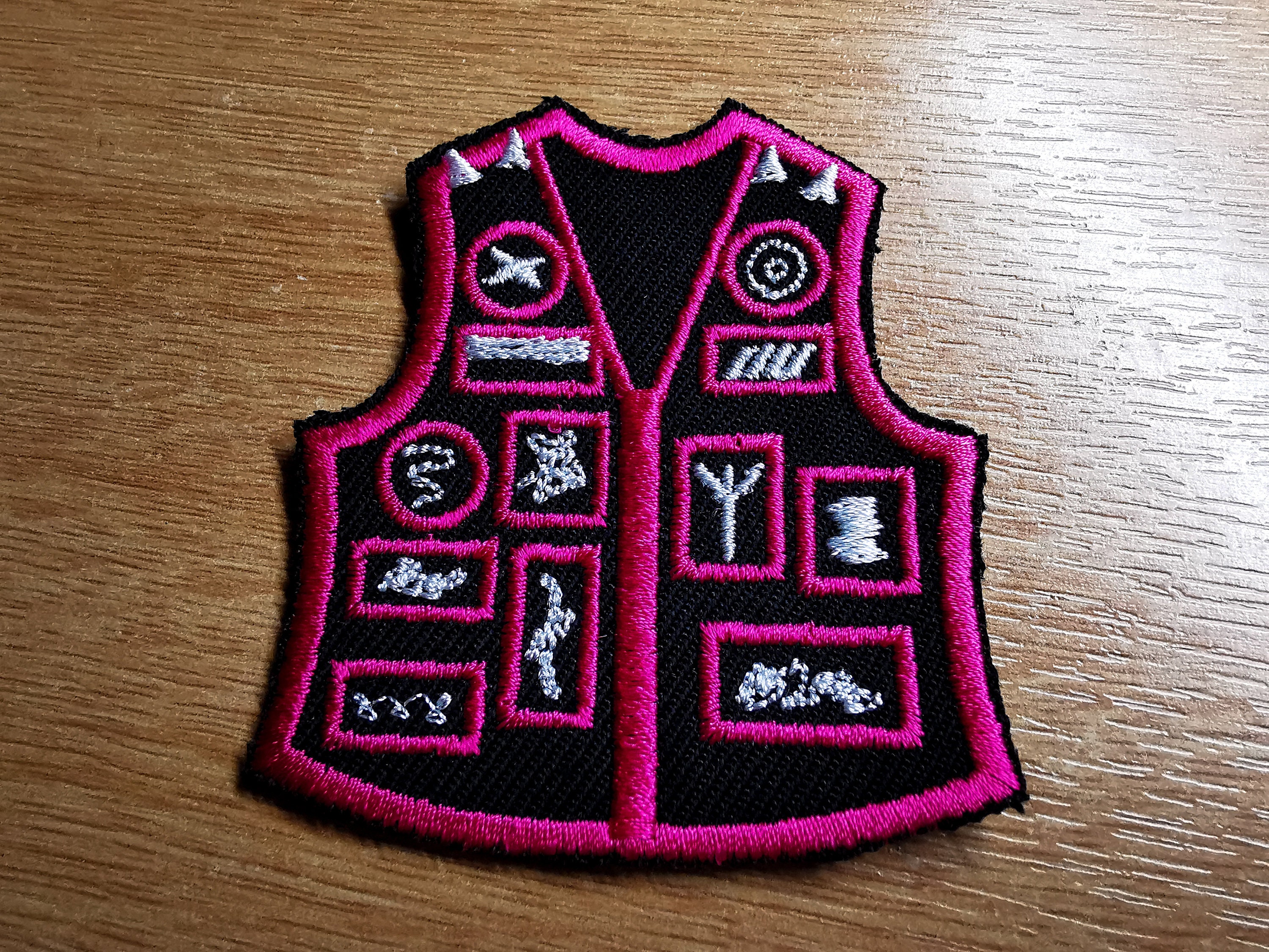 Battle Jacket Embroidered Patch Jacket Parody Death Metal Black