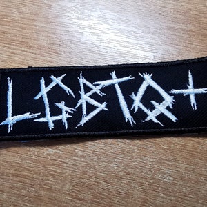 LGBTQ+ Black Metal Iron On Patch Pride Embroidered