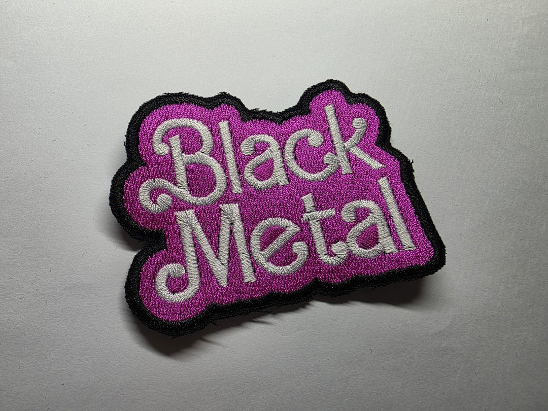 Black Metal Parody Embroidered Patch - Etsy