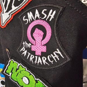 Smash The Patriarchy Embroidered Patch Patriarchy Feminist Women Safe